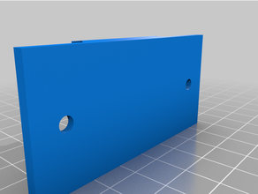 circuit breaker flat mount holes wall 3d print model - Mito3D