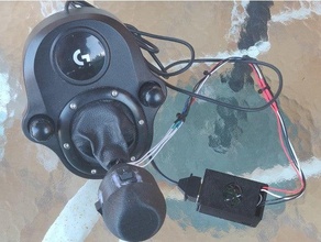 shifter diy usb adapter arduino pro micro atmega32u4 db9 case videogames wheel 3d print model - Mito3D