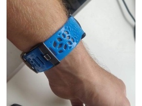 garmin fenix3 wristband - voronoi pattern fenix 3 watch watchband 3d print model - Mito3D