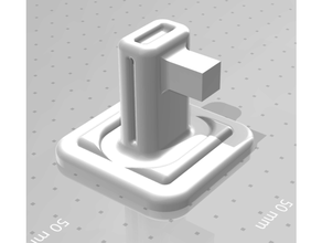 gancho 3dprintable 3dprinting 3d impresora impresión Saco mando tira personalizado manos moderno montar palo toalla soporte torre pared 3d print model - Mito3D