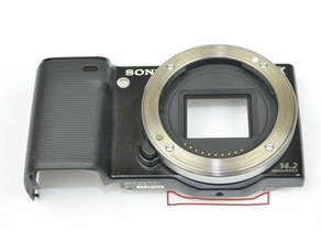 sony nex 3 5 tripod mounting solution camera nex3 nex5 adapter mount 3d print model - Mito3D