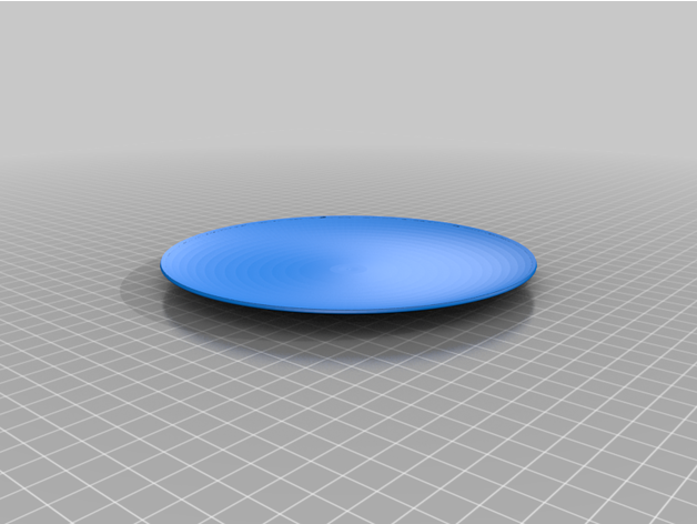 assiette 3D print model - Mito3D