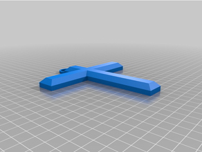 cross keychain 3d print model - Mito3D
