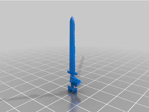 wolf runic viking force sword space warhammer 40k 3d print model - Mito3D