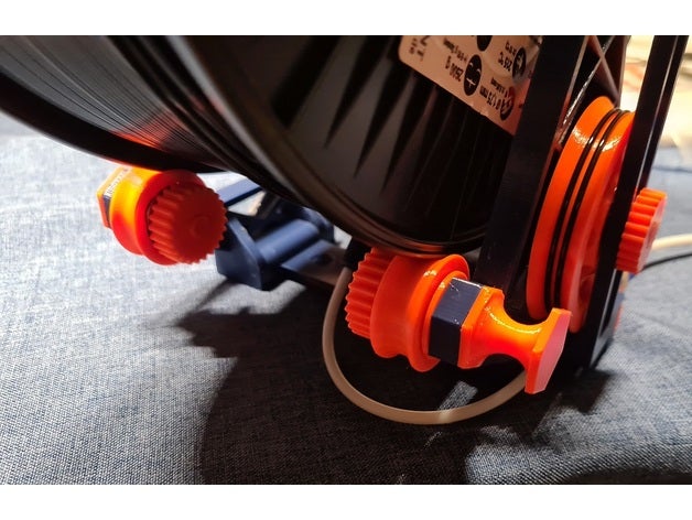 additional filament guide prusa mmu2 spool holder 3D print model - Mito3D