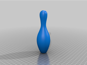 Bowling Stift neu gemischt Vase Modus solide Spielzeug 3d print model - Mito3D