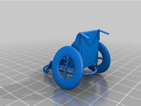 combat wheelchair v1 3d print model - Mito3D