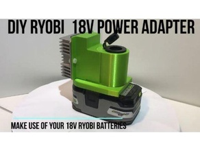 Ryobi kendin yap 138v düzenlenmiş güç istasyon 12v elektronik istasyonu arz 18v pil USB şarj cihazı tip 3d print model - Mito3D