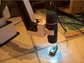 dexarm USB microscope effecteur rotrics robot bras science webcam 3d print model - Mito3D
