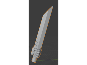seax space wolves viking weapon 3d print model - Mito3D
