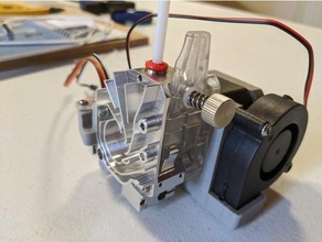 ventilateur moelleux bmg + aéro extrudeuse 3d print model - Mito3D
