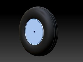 rc avion roue pneu 2 3d print model - Mito3D