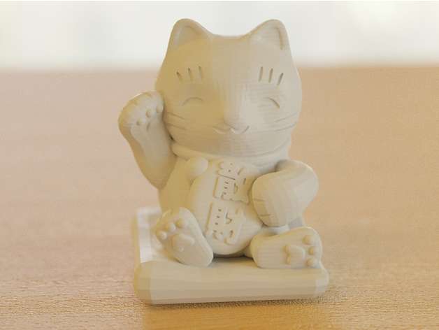 maneki-neko -splurge cat- 3D print model - Mito3D