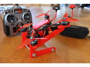 fpv corredor Racecóptero quadro Armação 5 polegada 220mm diagonal 5inch quadcopter 3d print model - Mito3D