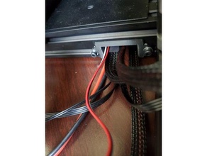 Kabel Schild Ender 3 Steuerung Box 40x20 Loch 40x20mm Management schützen 3d print model - Mito3D
