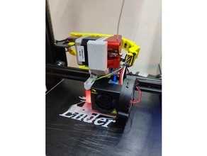 ender 3 direct drive dual gear extruder & bltouch 3d print model - Mito3D