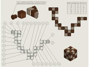 Schlange Puzzle 3d print model - Mito3D