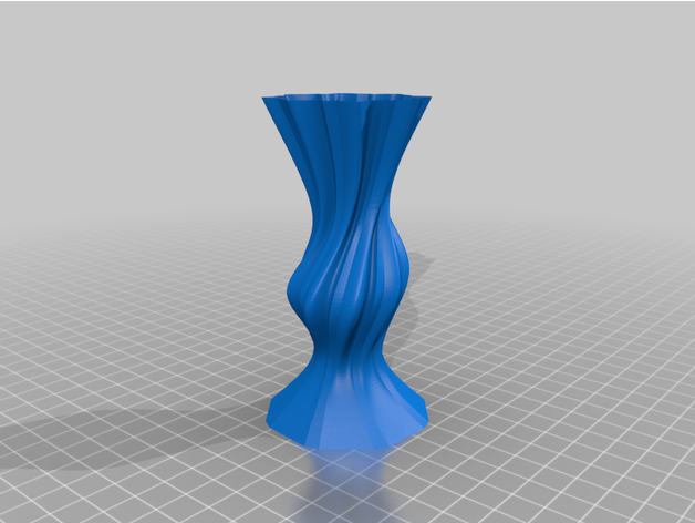 florero cura flor retorcido floreros 3D print model - Mito3D