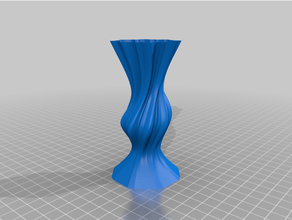 vase mode cura flower twisted vases 3d print model - Mito3D