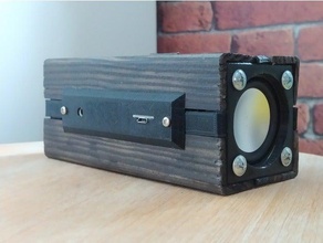 plastic - wooden speaker 2x3w audio diy sound speakers wood 3d print model - Mito3D