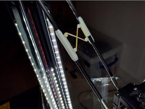 flsun qq s q5 kol stabilizatör titreşim sönümleyici antivibrasyon klips kesme makinesi makas delta qqs 3d print model - Mito3D