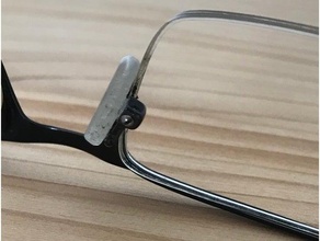 nez tampon lunettes 1mm vis 3d print model - Mito3D