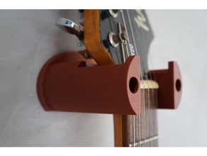 guitar wall mount 3d print model - Mito3D