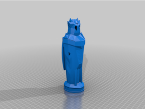 ash statue lowpoly dagoth morrowind 3d print model - Mito3D