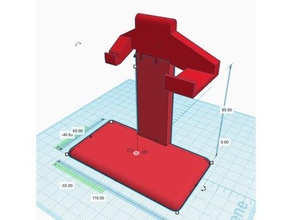 faca exibição porta suporte messer alça 3d print model - Mito3D