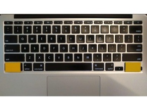 mécanique clavier espaceur 2011 macbook air 3d print model - Mito3D