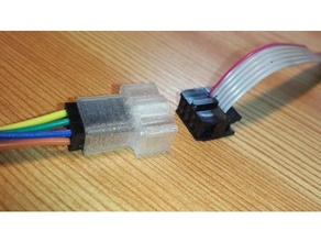 Masculin IDC connecteur ruban câble Dupont cavaliers freecad 3d print model - Mito3D