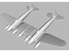 he-111z airplane bomber plane ww2 wwii 3d print model - Mito3D