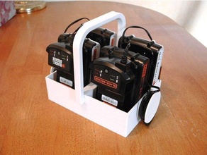 negro decker 20v batería cargador caddie 3d print model - Mito3D