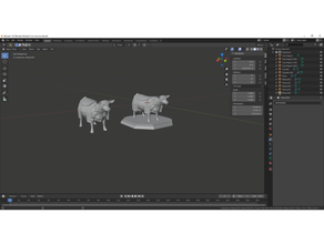 cow armour high poly saddle 3d print model - Mito3D