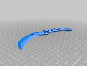 talon knife cs csgo karambit 3d print model - Mito3D