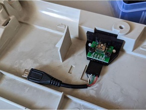 IBM Modell USB mini ausbrechen montieren Adapter Tafel Tastatur 3d print model - Mito3D