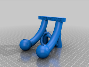 captain's phone stand 3d print model - Mito3D