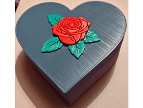 heart shaped jewellery box jewelry valentines day 3d print model - Mito3D
