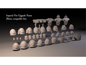 imperial fists upgrade frame imperialfists warhammer warhammer40k 40k 3d print model - Mito3D