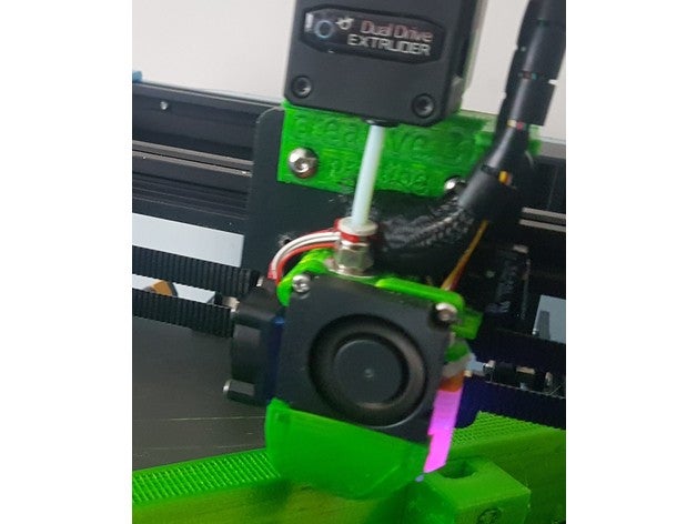 Ender 6 Duell Fahrt montieren v6 mod bl berühren 3D print model - Mito3D