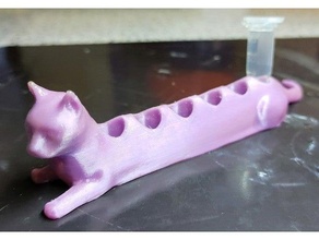 gato Eppendorf tubo suporte sentado eppi laboratório longo reagente ficar pé 3d print model - Mito3D