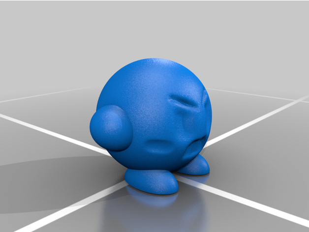 arrabbiato Kirby creatura stella alleati 3D print model - Mito3D