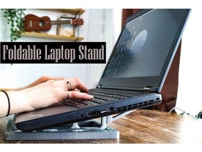 foldable compact laptop stand accessories 3d print model - Mito3D