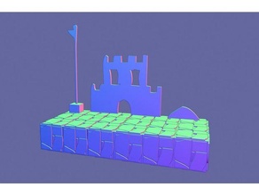 rayonnage modulable mario bros configurable super 3d print model - Mito3D