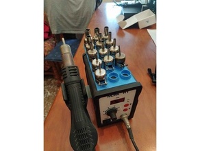 hot air station organizer organizador boquillas pistola aire caliente 3d print model - Mito3D