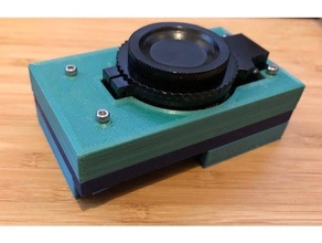 hq camera pi case pizero raspberry cam 3d print model - Mito3D