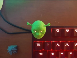 Shrek klavye tuşu 3d print model - Mito3D