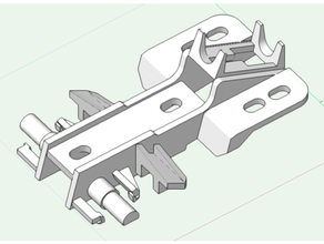 porsche door lock pivot lever 3d print model - Mito3D