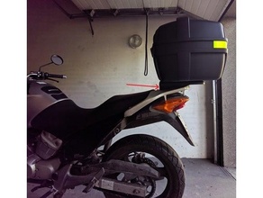 wedge support motorbike trunk - space passenger awina motorcycle mounts varadero 3d print model - Mito3D