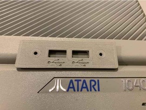 takviyeli mega st arka kapak Şimşek USB arayüz Atari 3d print model - Mito3D
